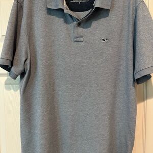 Vineyard Vines Edgarton Blue-Gray Polo Shirt Classic Design